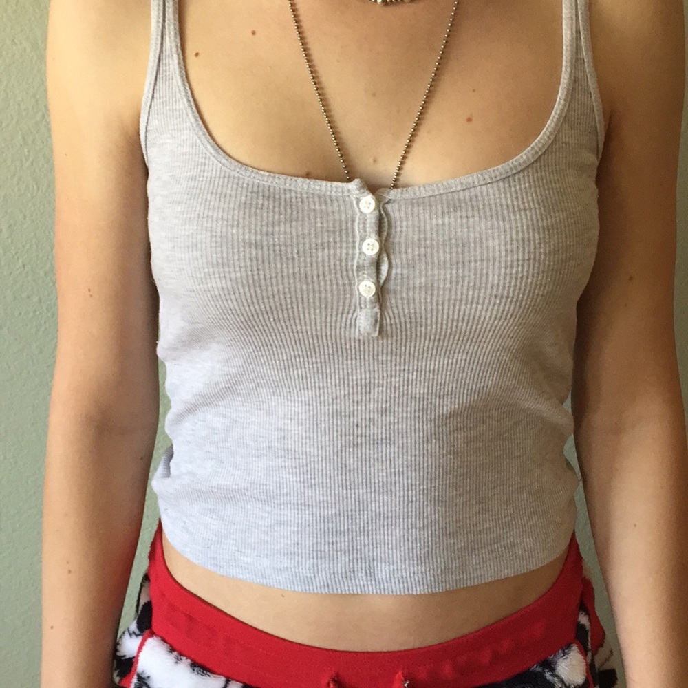 HEATHER GREY BRANDY TANK